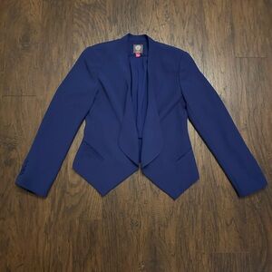 Vince Camuto Women’s Deep Royal Blue Waterfall Blazer Jacket Size 4